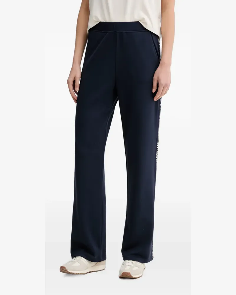 Guess logo-tape track pants - Blau Blau