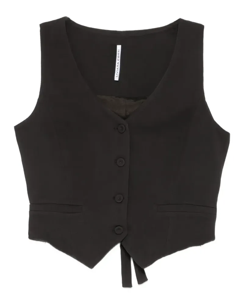 Liviana Conti button-fastening waistcoat - Braun Braun