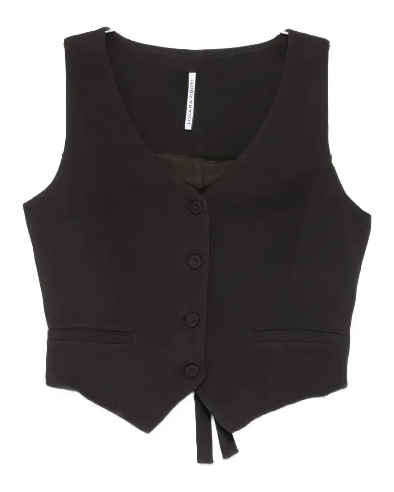 Liviana Conti button-fastening waistcoat - Braun Braun