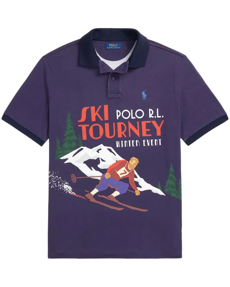 Ralph Lauren Poloshirt mit Polo Pony - Blau Blau