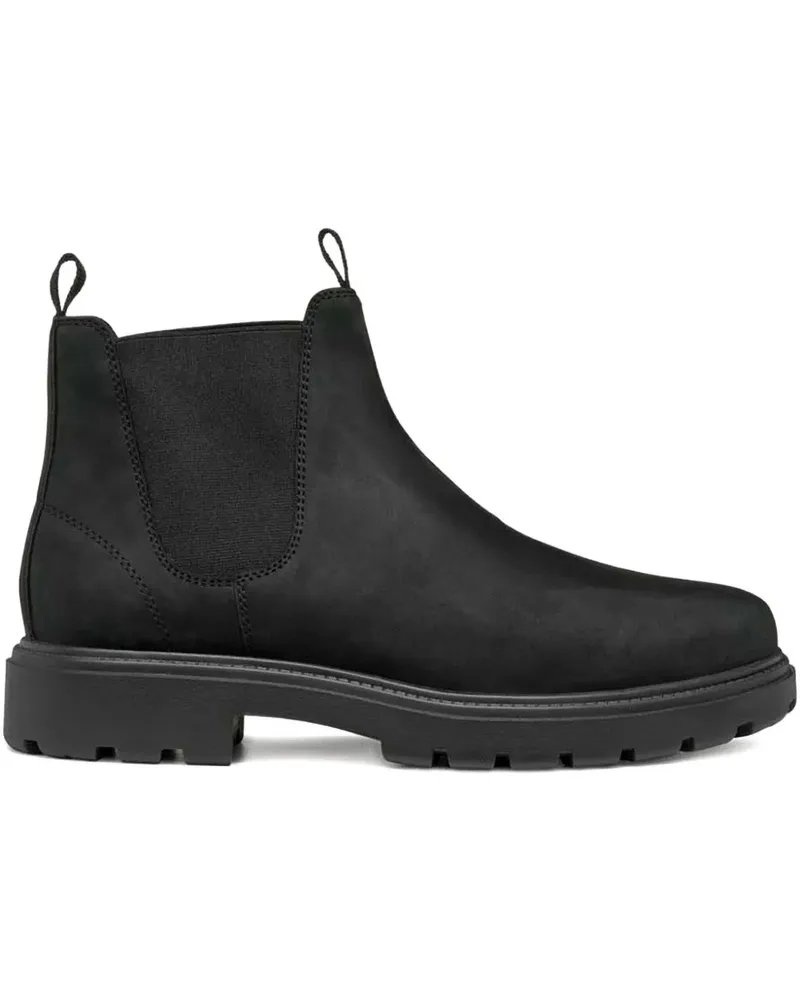 Geox Stiefel mit elastischen Einsätzen - Schwarz Schwarz