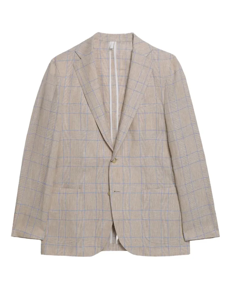 Brooks Brothers Sakko mit Prince of Wales-Karo - Nude Nude