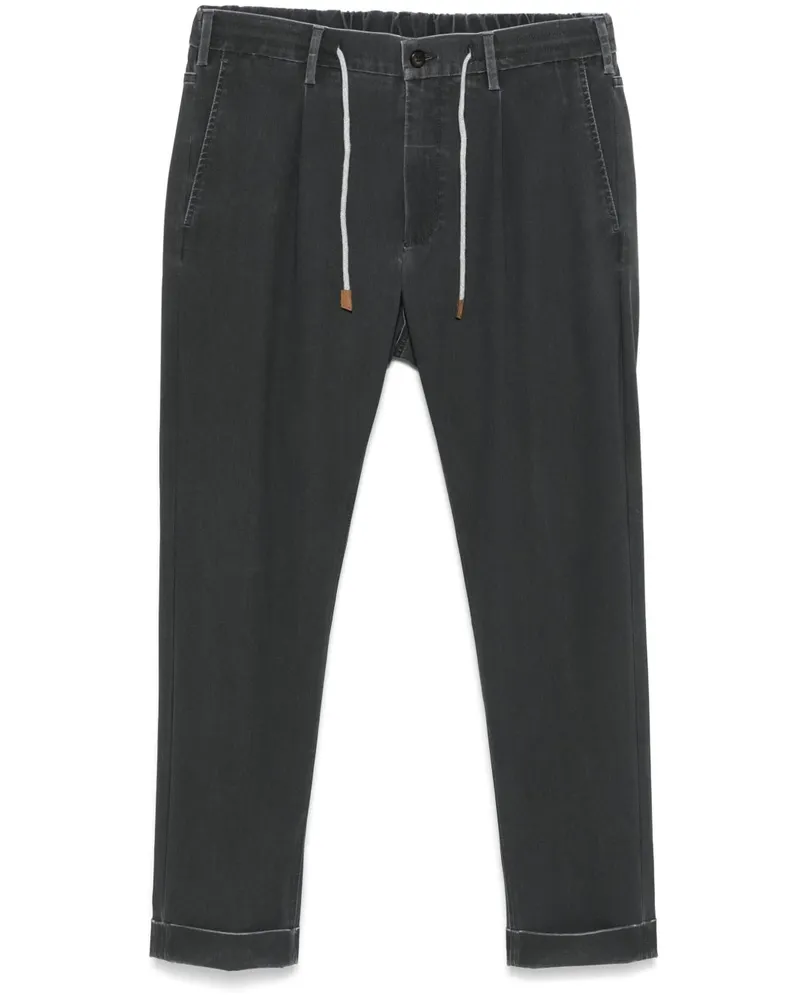 Eleventy Hose mit Tapered-Bein - Schwarz Schwarz