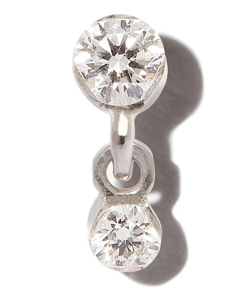 Maria Tash 18kt Weißgoldohrring - Silber Silber