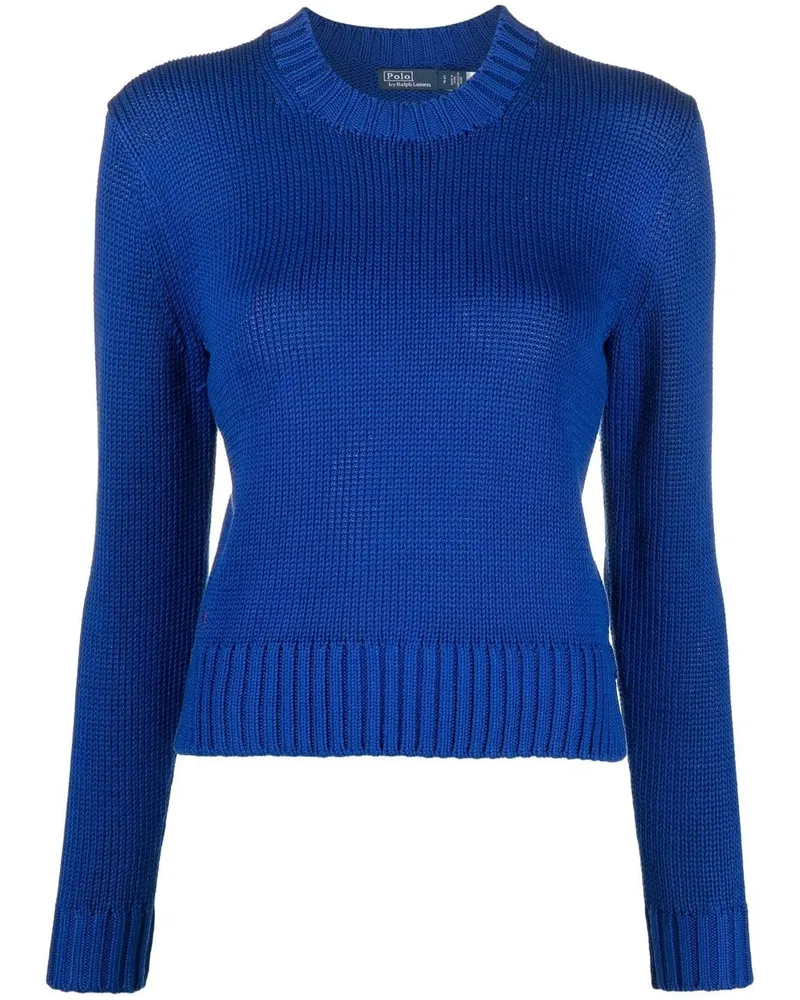 Ralph Lauren Gerippter Pullover - Blau Blau