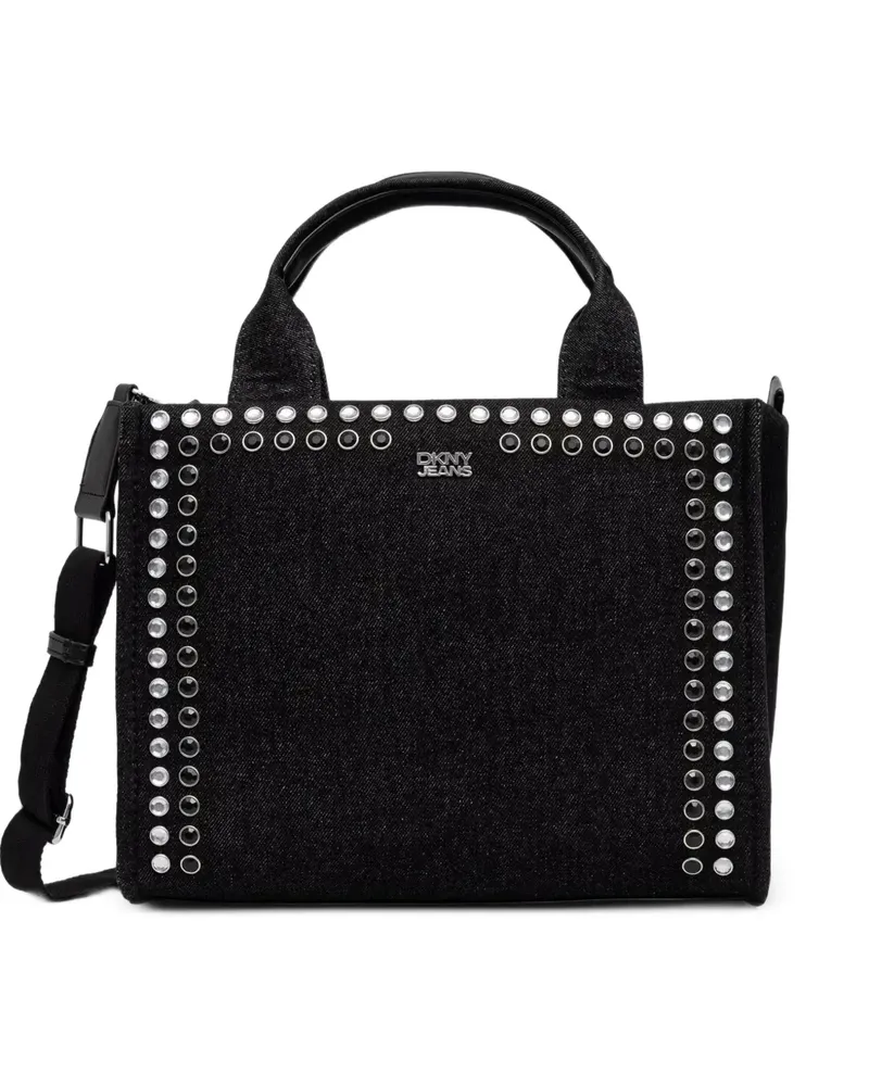 DKNY Tote Bag mit Nieten - Schwarz Schwarz