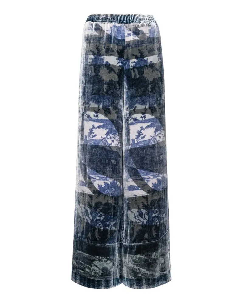 Pierre-Louis Mascia velvet trousers - Blau Blau
