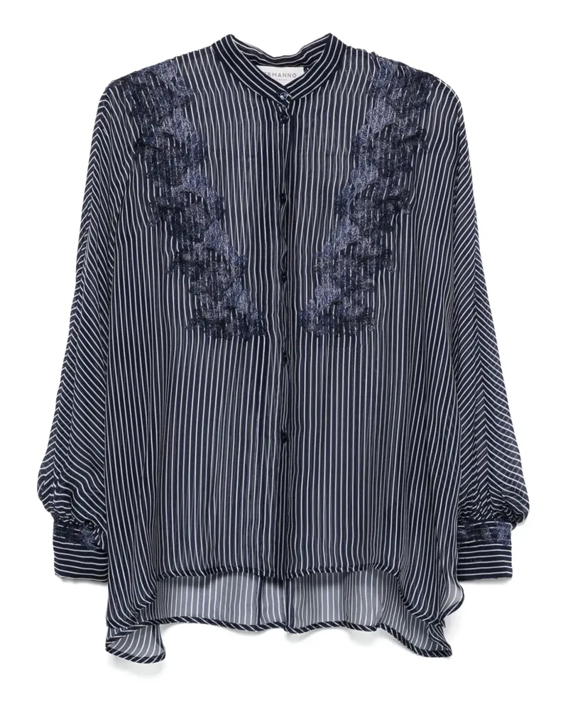 Ermanno Scervino Gestreiftes Hemd - Blau Blau