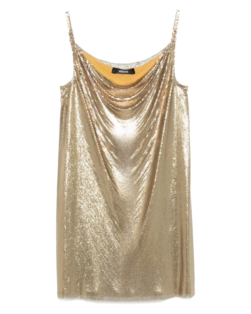 Versace Kleid mit V-Ausschnitt - Gold Gold