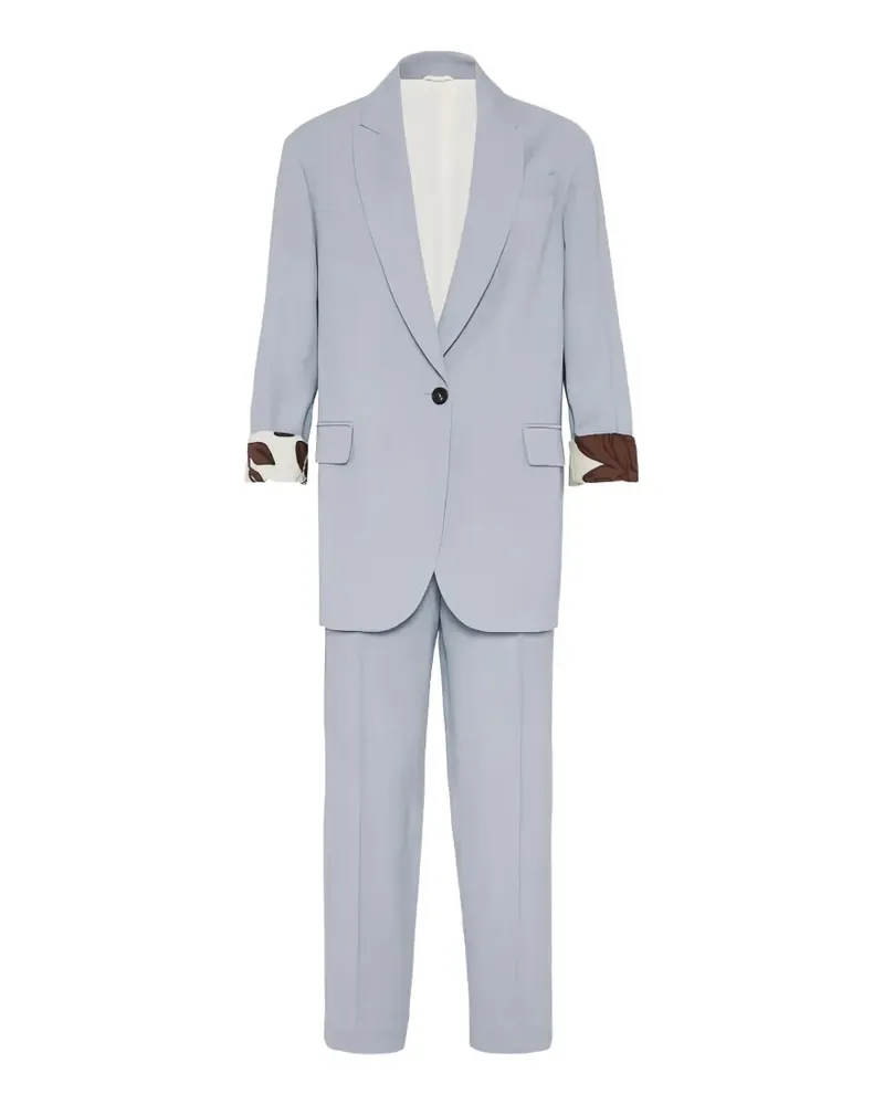 Brunello Cucinelli tailored cropped trousers - Blau Blau