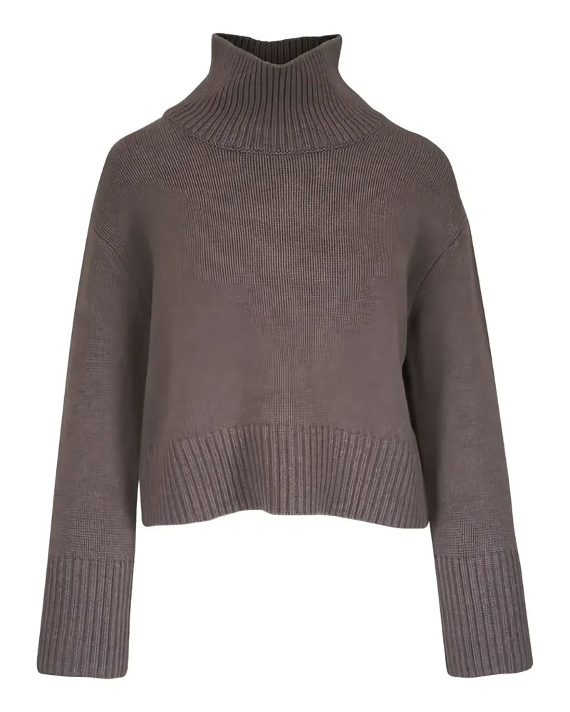 Lisa Yang Cropped-Strick mit Rollkragen - Braun Braun