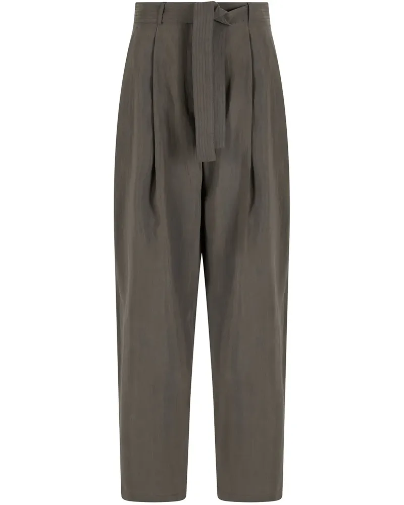 Giorgio Armani Hose mit Faltendetail - Grün Grün