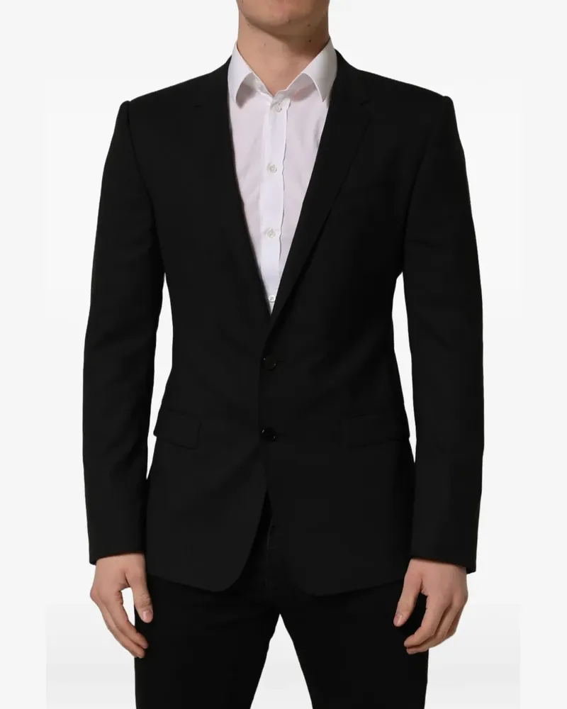 Dolce & Gabbana single-breasted wool blazer - Schwarz Schwarz