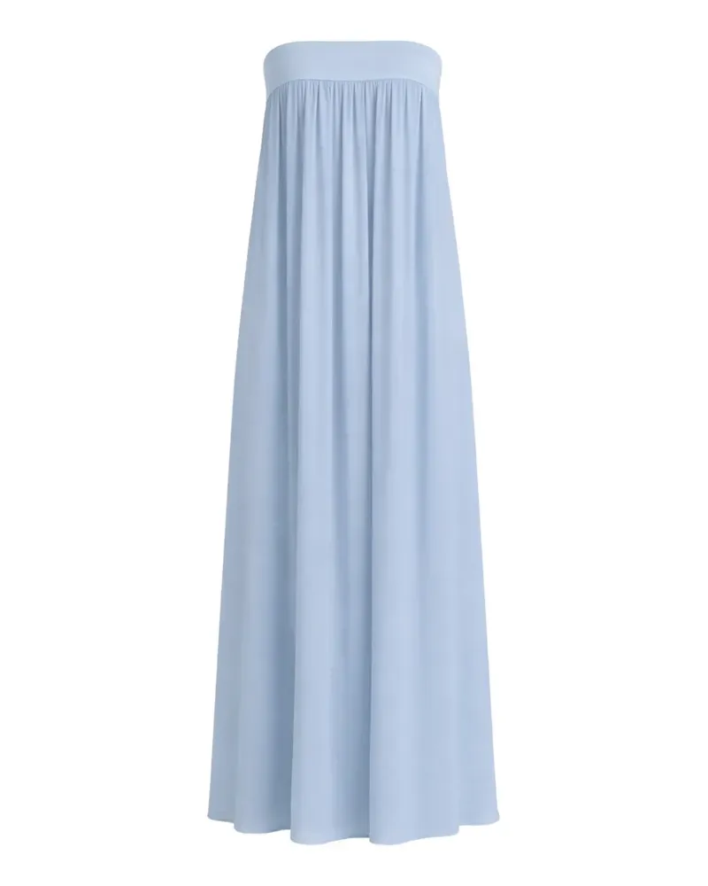 Reformation Maribelle strapless draped maxi dress - Blau Blau