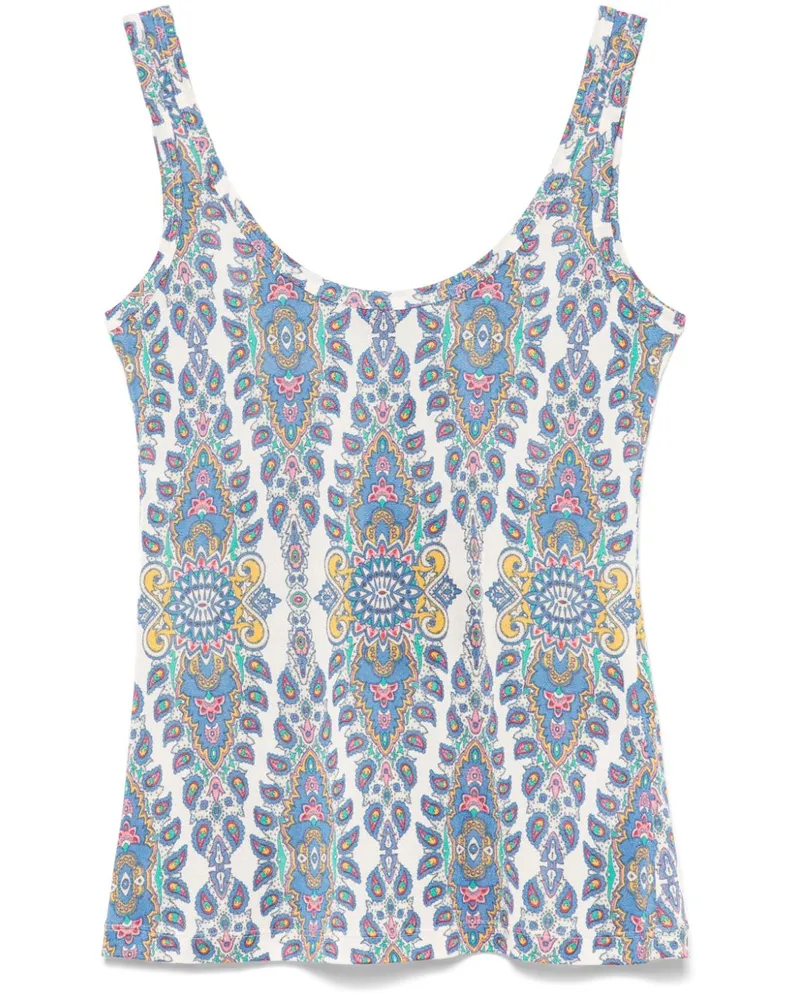 Etro Oberteil mit grafischem Print - Blau Blau