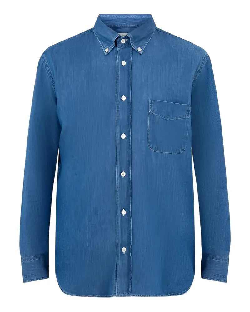 Hartford Hemd mit Brusttasche - Blau Blau