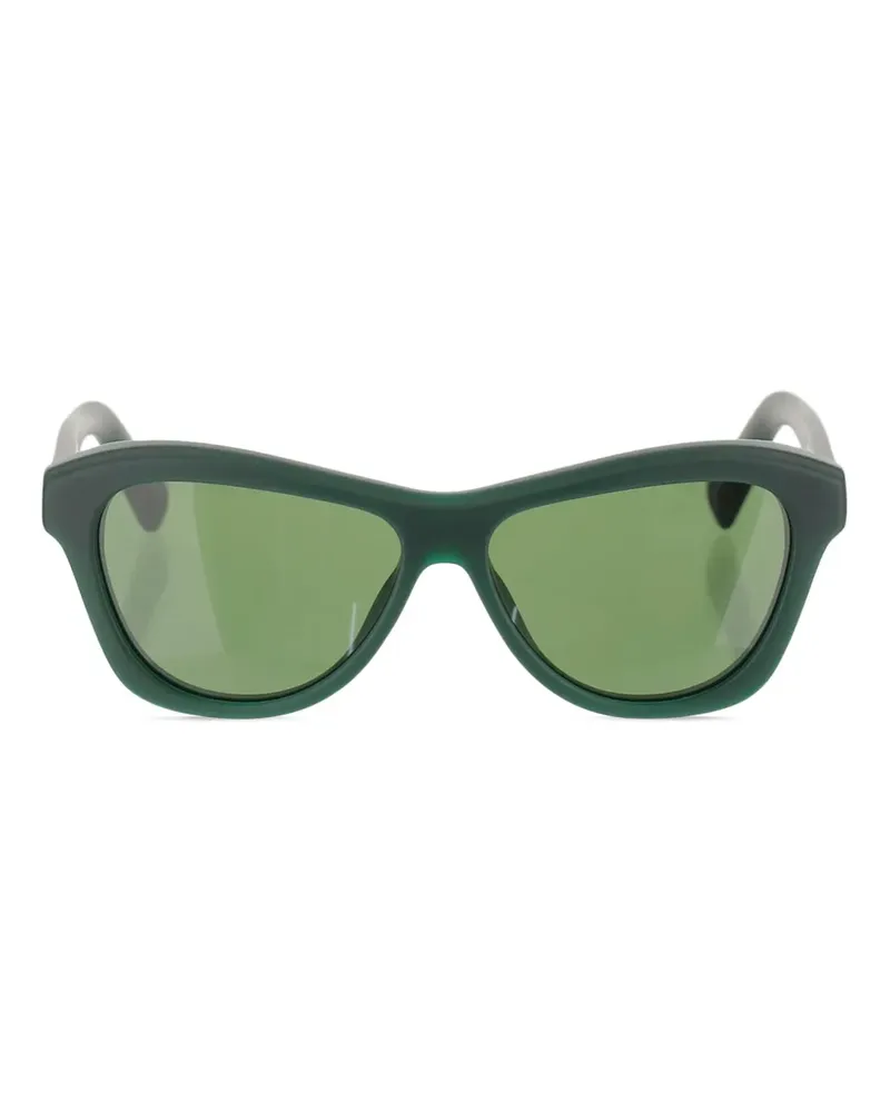 Jacquemus Sonnenbrille mit geometrischem Gestell - Grün Grün