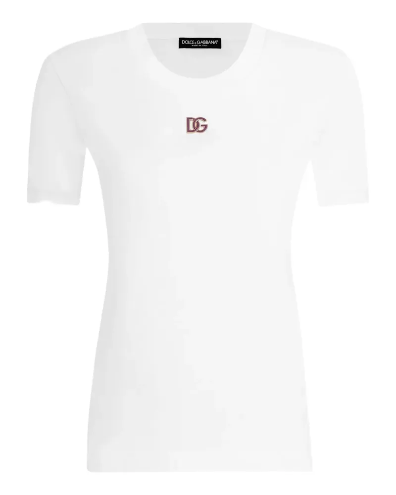 Dolce & Gabbana T-Shirt aus Baumwolle - Weiß Weiß