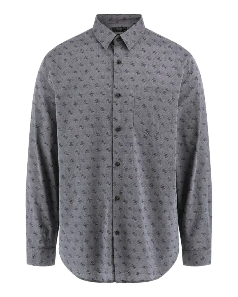 Guess 4G jacquard shirt - Grau Grau