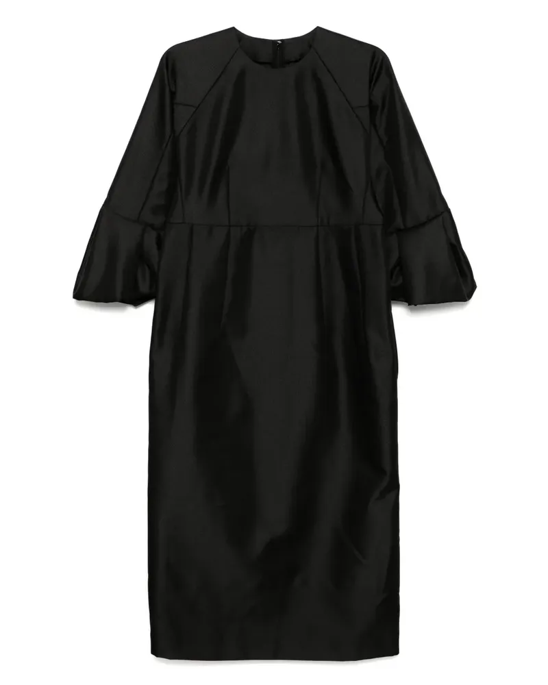 Comme des Garçons Langärmeliges Kleid - Schwarz Schwarz