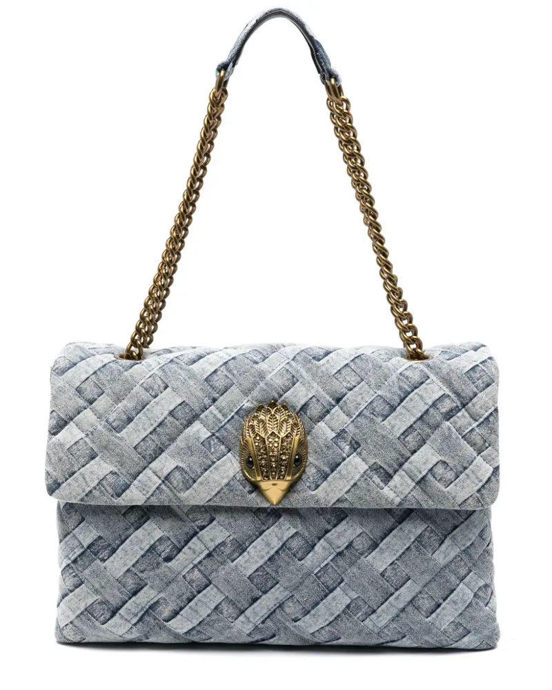 Kurt Geiger Große Kensington Denim-Tasche - Blau Blau