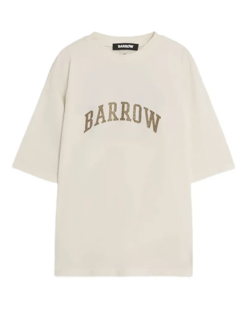 BARROW T-Shirt mit Logo-Print - Nude Nude