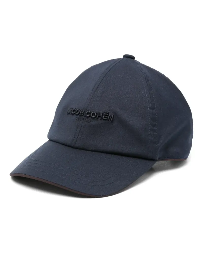 Jacob Cohën Baseballkappe mit Logo-Stickerei - Blau Blau