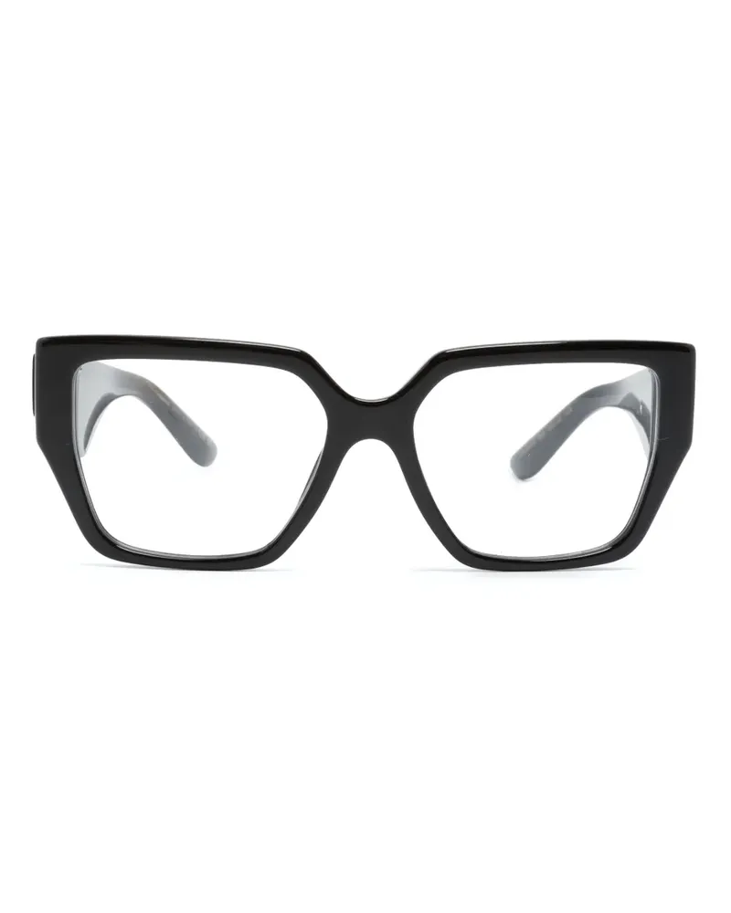 Dolce & Gabbana Brille mit eckigem Gestell - Schwarz Schwarz