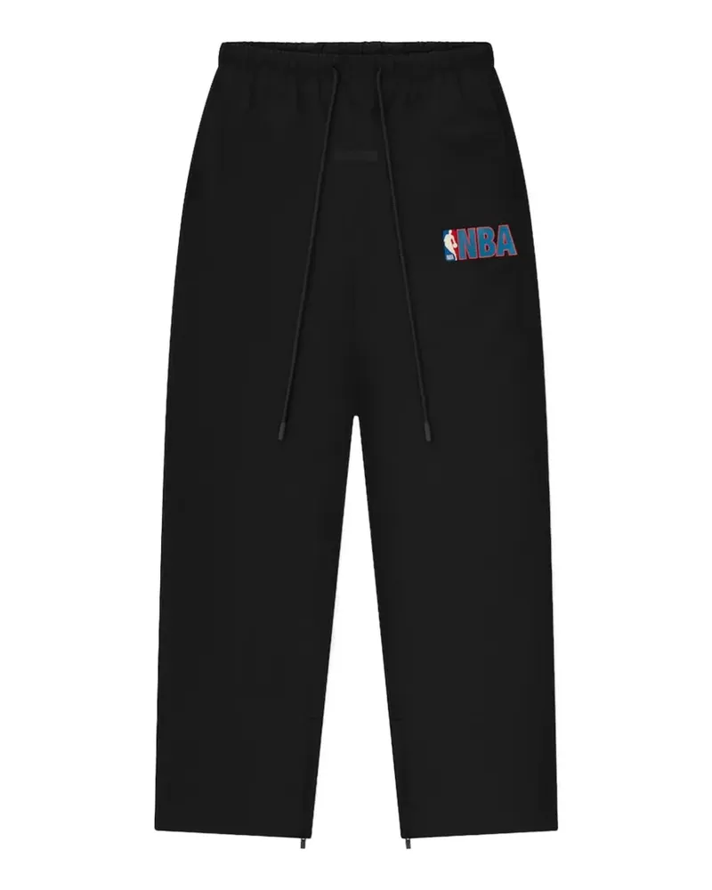 Fear of God x NBA logo-print relaxed-fit track pants - Schwarz Schwarz