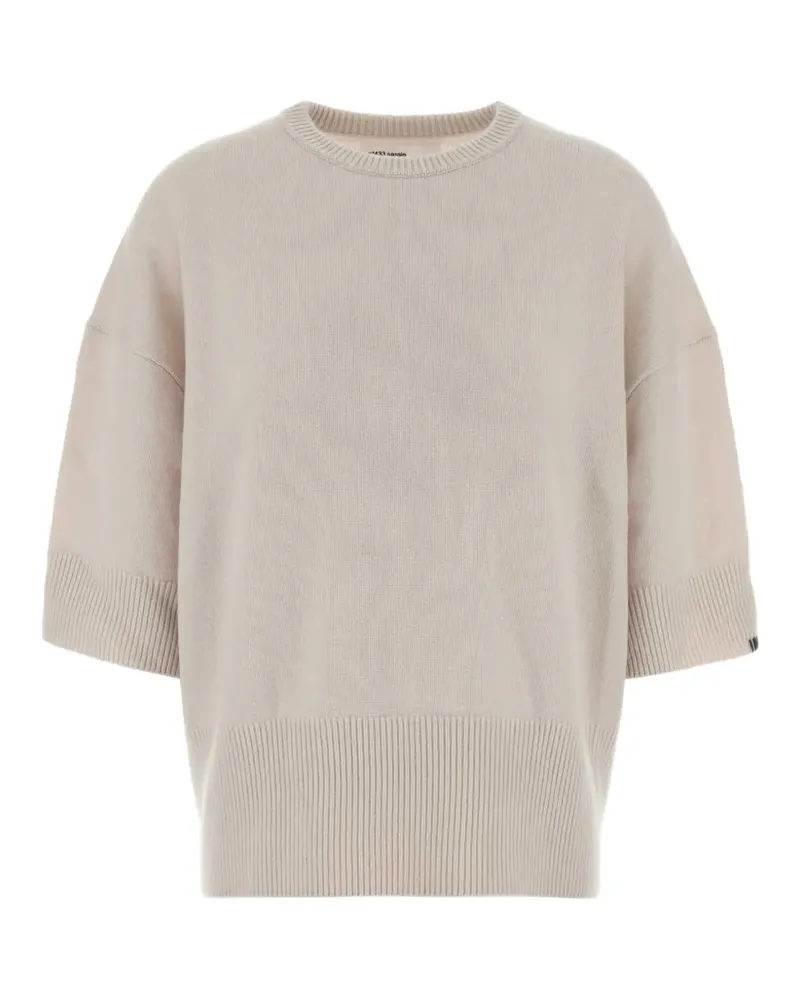 extreme cashmere short-sleeve cashmere sweater - Nude Nude