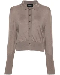 Simone Rocha Cardigan mit Kristallen Braun