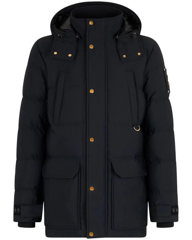 Moose Knuckles Wattierte Valleyfield Jacke - Schwarz Schwarz
