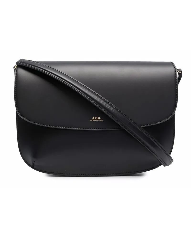 A.P.C. Sarah Schultertasche - Schwarz Schwarz