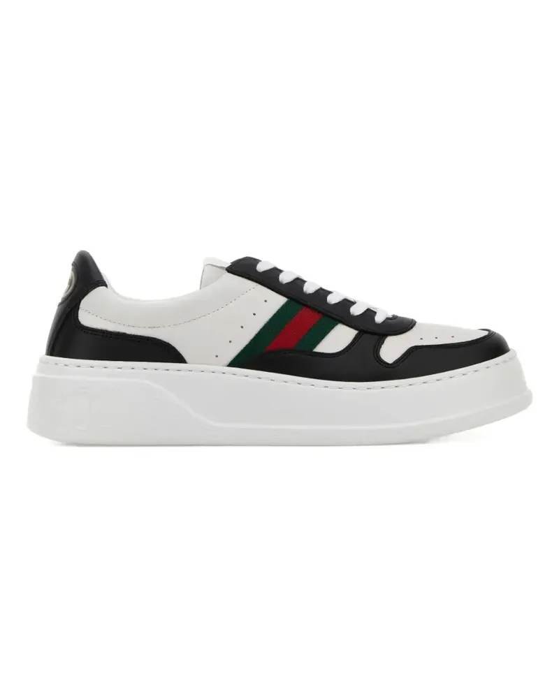 Gucci panelled platform sneakers - Weiß Weiß