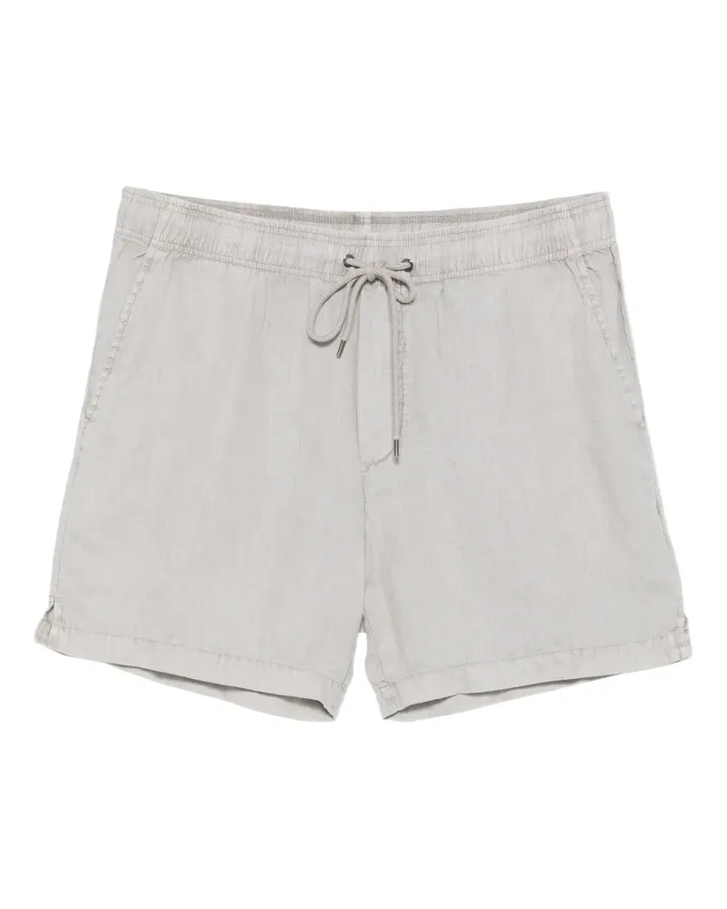 James Perse Shorts aus Leinen mit Kordelzug - Grau Grau