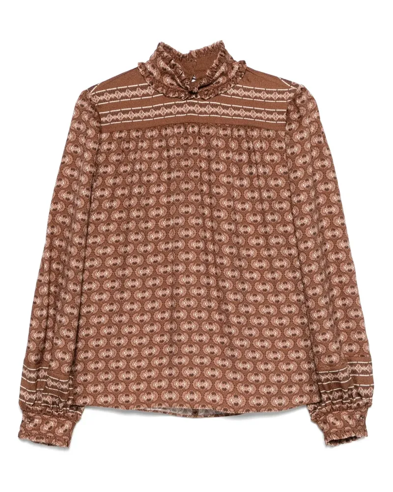 Valentino Garavani Bluse aus Seide - Braun Braun