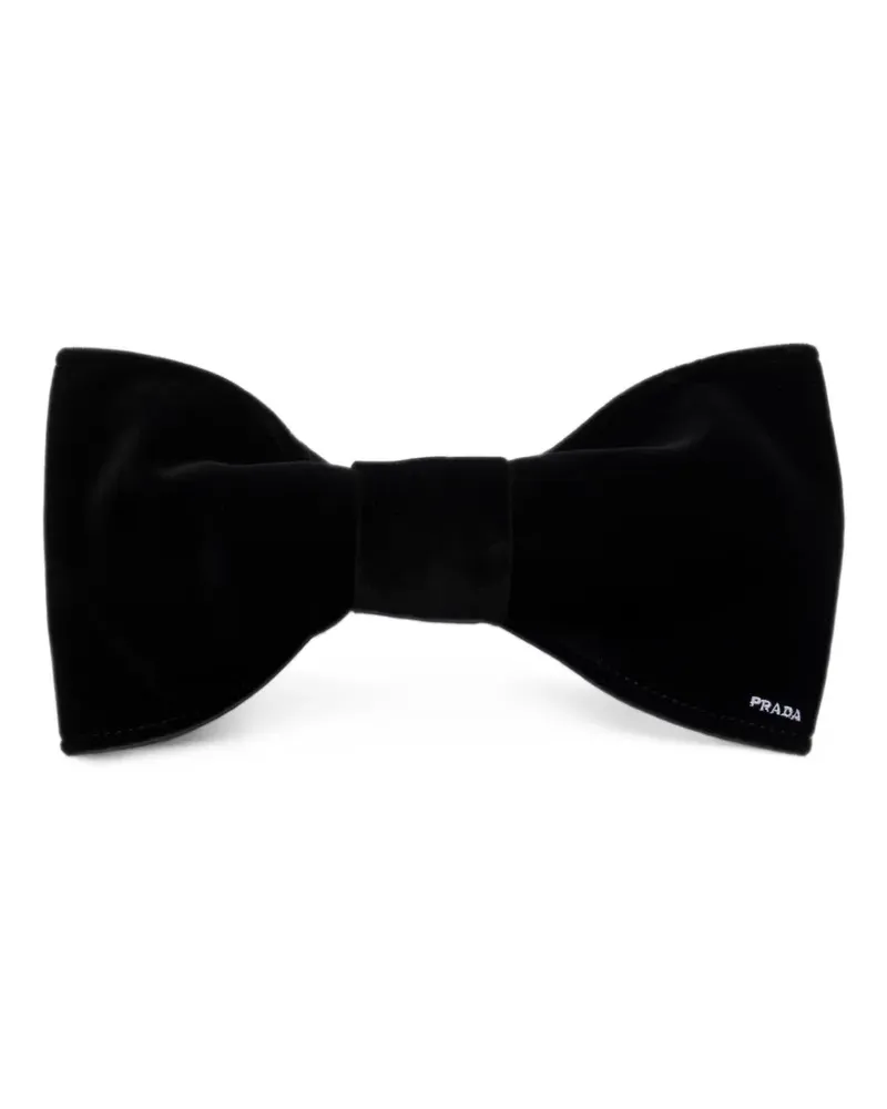 Prada Haarspange aus Samt - Schwarz Schwarz