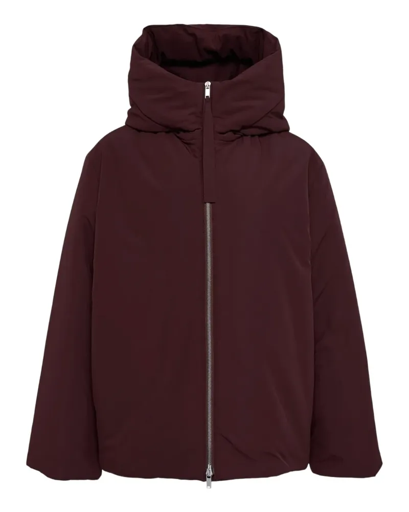 Jil Sander zip-up hooded puffer jacket - Braun Braun