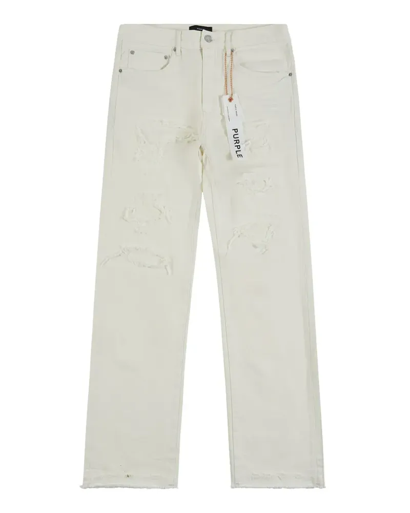 PURPLE BRAND P011 Patch Blowout denim jeans - Nude Nude