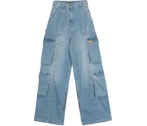 Weite Jeans-Cargohose