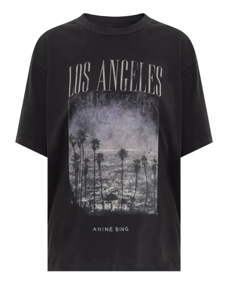 Anine Bing Cade graphic-print T-shirt - Schwarz Schwarz