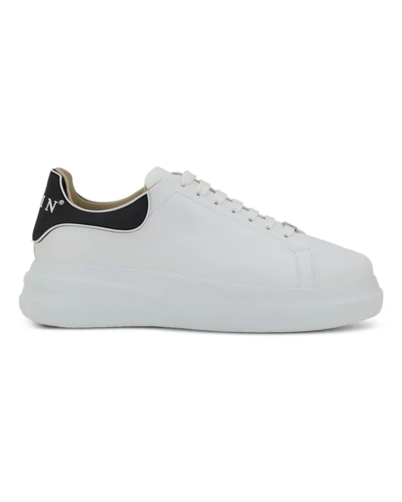Philipp Plein logo-print chunky sneakers - Weiß Weiß