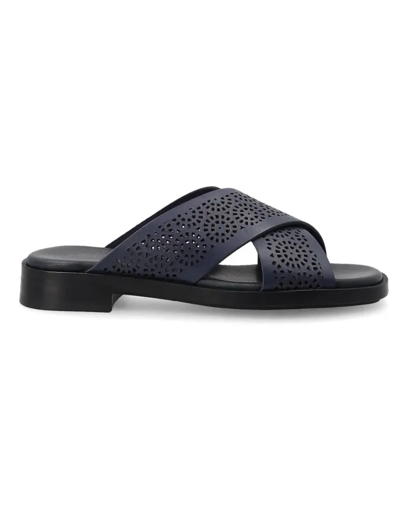 FRAU perforated crossover sandals - Blau Blau
