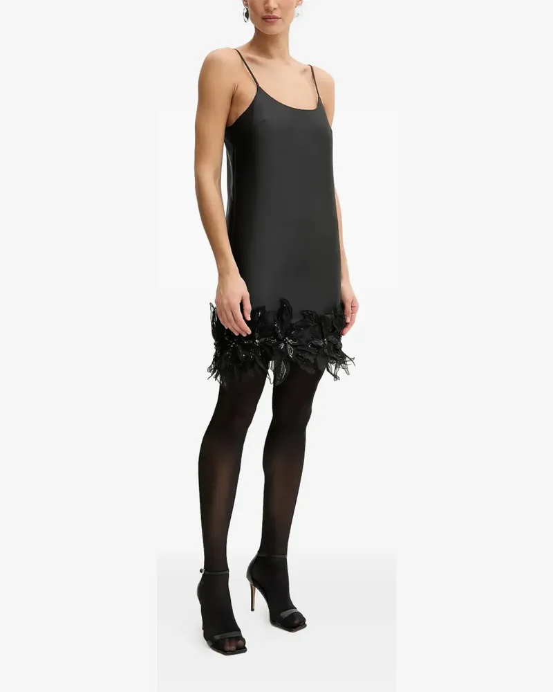 Silvian Heach Paillettenkleid mit floralen Applikationen - Schwarz Schwarz