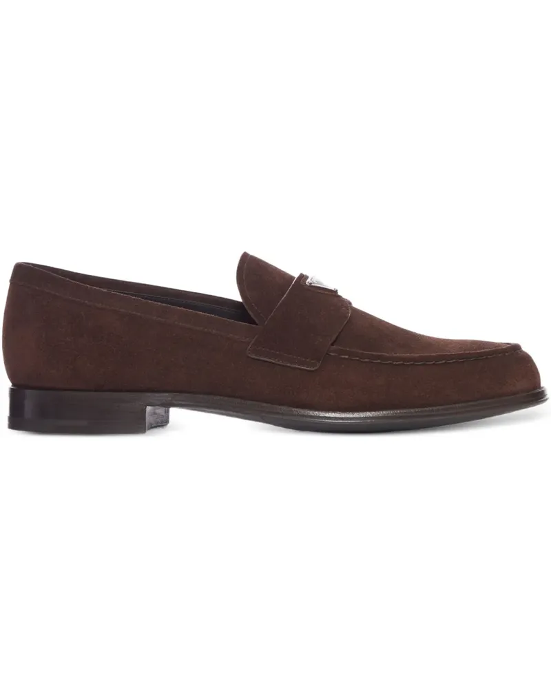 Prada Loafer aus Wildleder - Braun Braun