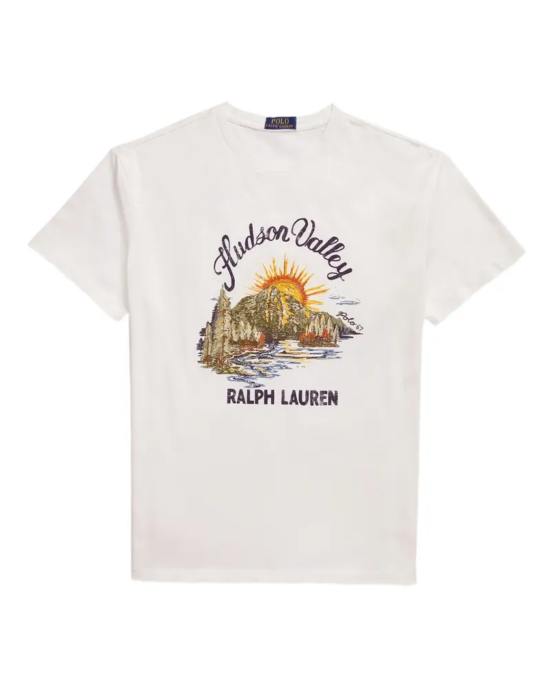 Ralph Lauren T-Shirt mit grafischem Print - Weiß Weiß