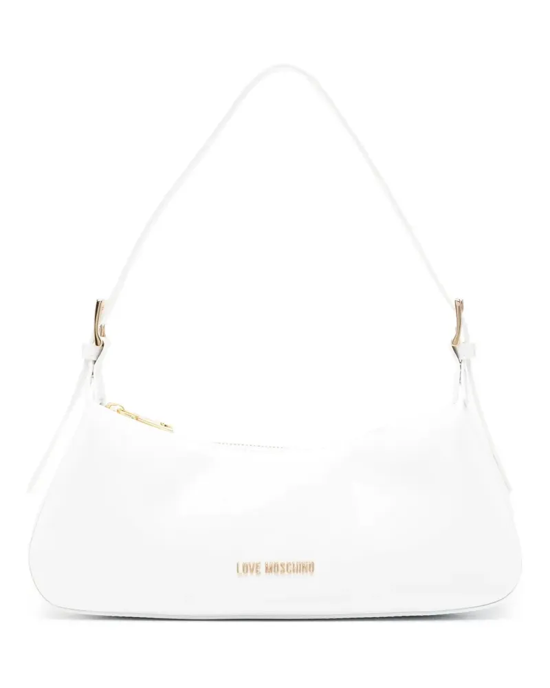Moschino zip-fastening shoulder bag - Weiß Weiß