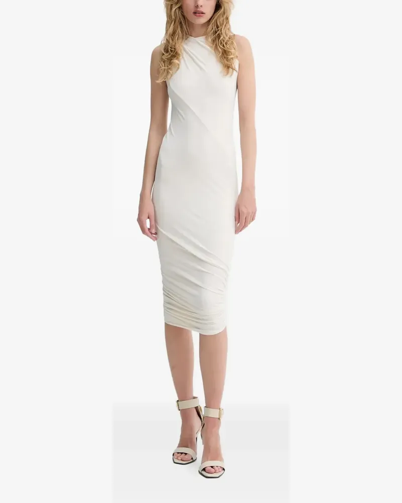 Rick Owens Lilies Drapiertes Midikleid - Weiß Weiß
