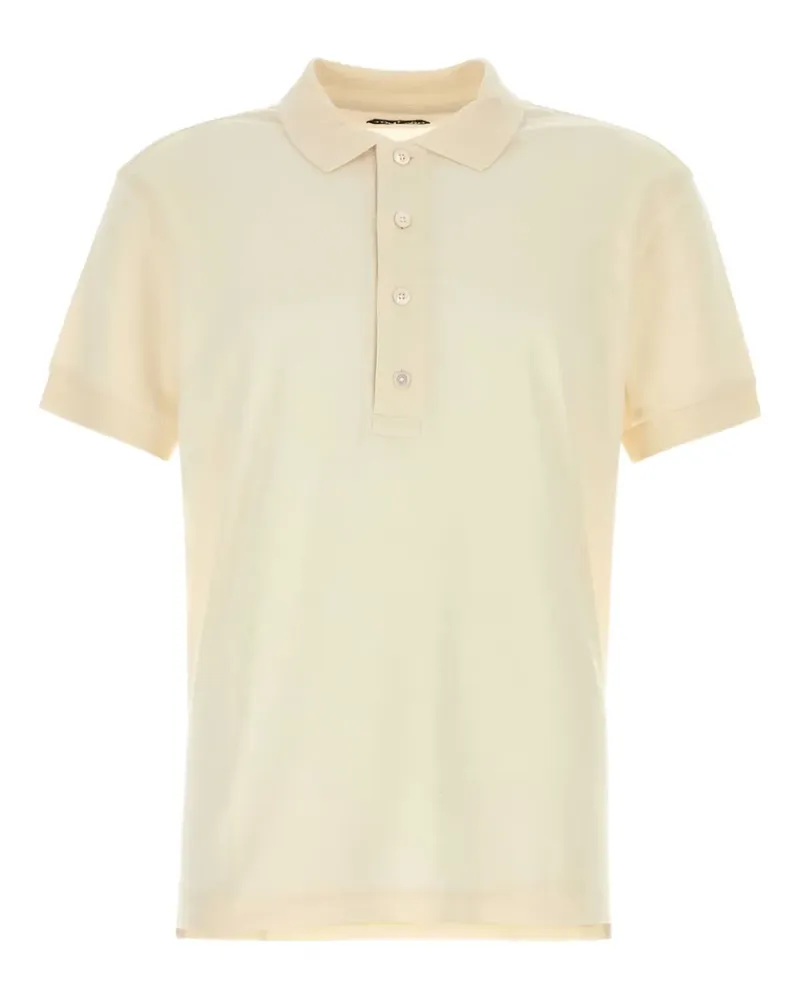 Tom Ford Poloshirt mit kurzen Ärmeln - Nude Nude