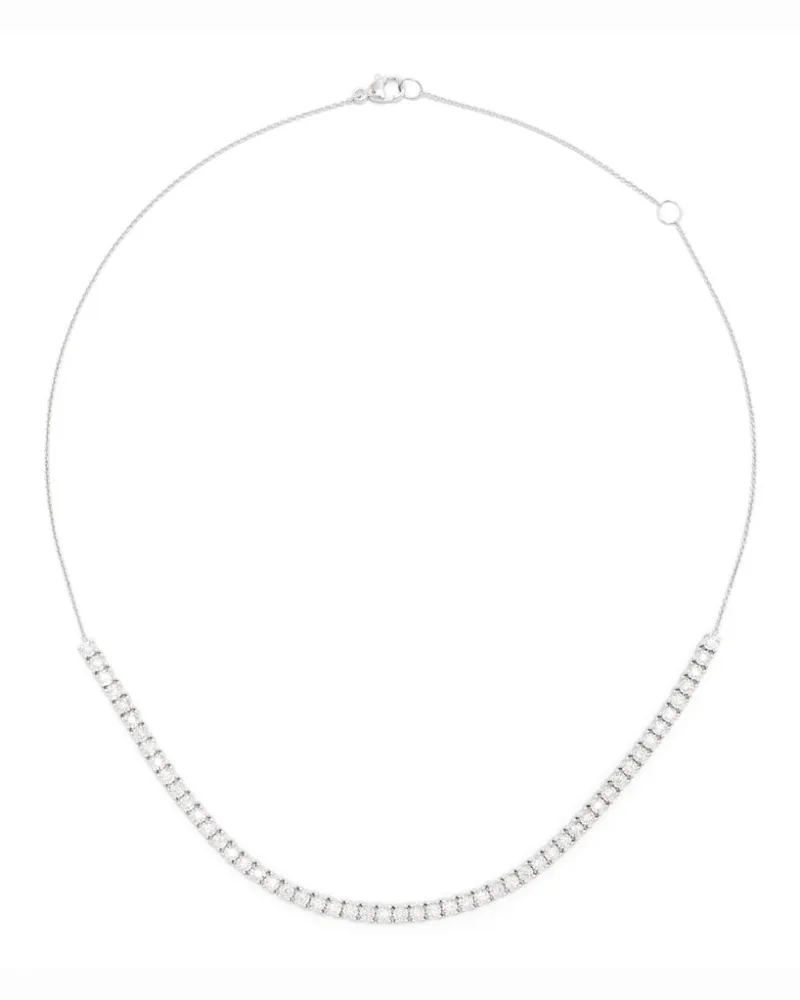 Dana Rebecca Designs Ava Bea Halskette aus 14kt Weißgold mit Diamanten - Silber Silber